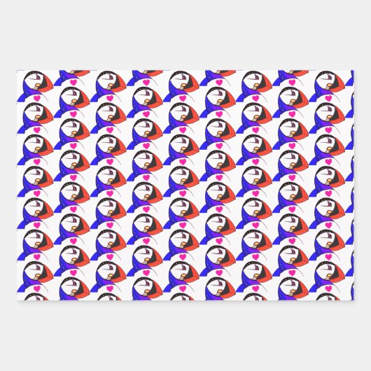 Faltpapier für die Puffin-Liebe für jeden Anlass Geschenkpapier Set (Vorderseite 3)
