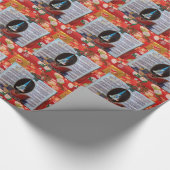 Faltpapier für die Weihnachtsbuchmusik Geschenkpapier (Ecke)