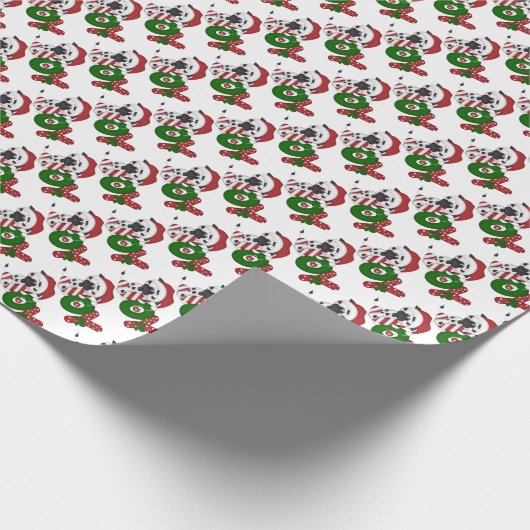 Faltpapier für die Weihnachtskuh Geschenkpapier (Ecke)