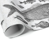 Faltpapier für Fischmuster Geschenkpapier (Rolleneckpunkt)