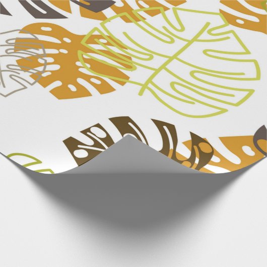 Faltpapier für Herbstblätter Geschenkpapier (Ecke)