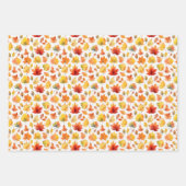 Faltpapier für Herbstblätter Geschenkpapier Set (Vorderseite 3)
