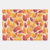 Faltpapier für Herbstblätter Geschenkpapier Set (Vorderseite 2)