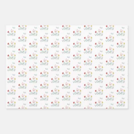 Faltpapier für Joyful Garden Bird Wrapping Geschenkpapier Set (Vorderseite 2)