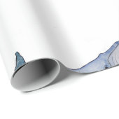 Faltpapier für niedliche Wale Geschenkpapier (Rolleneckpunkt)
