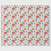 Faltpapier für niedliche Weltraummuster Geschenkpapier (Flach)