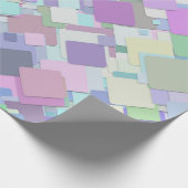 Faltpapier für pastellfarbene Quadrate Geschenkpapier (Ecke)