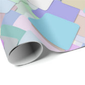 Faltpapier für pastellfarbene Quadrate Geschenkpapier (Rolleneckpunkt)