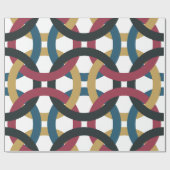 Faltpapier für Retro-Kreisknoten Geschenkpapier (Flach)