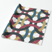 Faltpapier für Retro-Kreisknoten Geschenkpapier (Ungerollt)