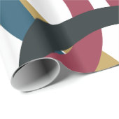 Faltpapier für Retro-Kreisknoten Geschenkpapier (Rolleneckpunkt)