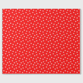 Faltpapier für rote und weiße Polka-Dot-Muster Geschenkpapier (Flach)