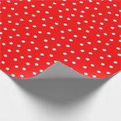 Faltpapier für rote und weiße Polka-Dot-Muster Geschenkpapier (Ecke)