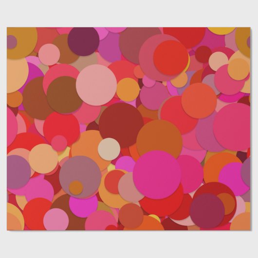 Faltpapier für rotes Dot Geschenkpapier (Flach)