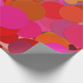 Faltpapier für rotes Dot Geschenkpapier (Ecke)