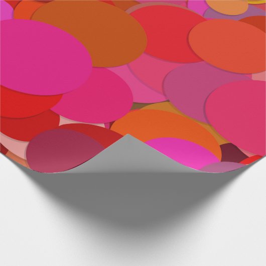 Faltpapier für rotes Dot Geschenkpapier (Ecke)