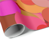 Faltpapier für rotes Dot Geschenkpapier (Rolleneckpunkt)