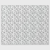 Faltpapier für Schwarz-Weiß-Muster Geschenkpapier (Flach)