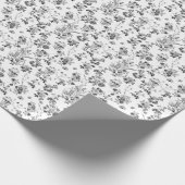 Faltpapier für Schwarz-Weiß-Muster Geschenkpapier (Ecke)