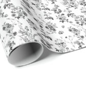 Faltpapier für Schwarz-Weiß-Muster Geschenkpapier (Rolleneckpunkt)