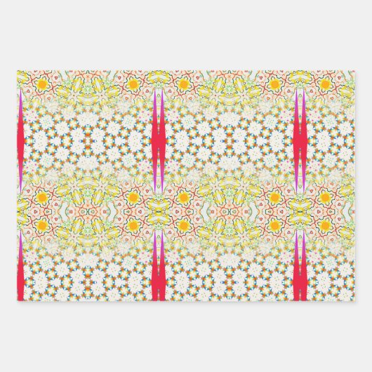 Faltpapier für Schwestern, flache Bleche, Set 3 Geschenkpapier Set (Vorderseite 3)