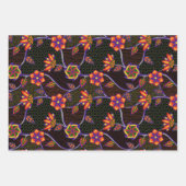 Faltpapier für Tribal-Floral Geschenkpapier Set (Vorderseite)