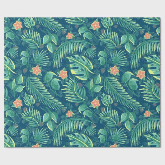 Faltpapier für tropische Folientypen Geschenkpapier (Flach)