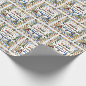 Faltpapier ~ Lodge Signage Geschenkpapier (Ecke)