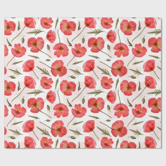 Faltpapier mit Blumenmuster Geschenkpapier (Flach)