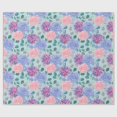 Faltpapier mit Blumenmuster Geschenkpapier (Flach)