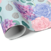 Faltpapier mit Blumenmuster Geschenkpapier (Rolleneckpunkt)