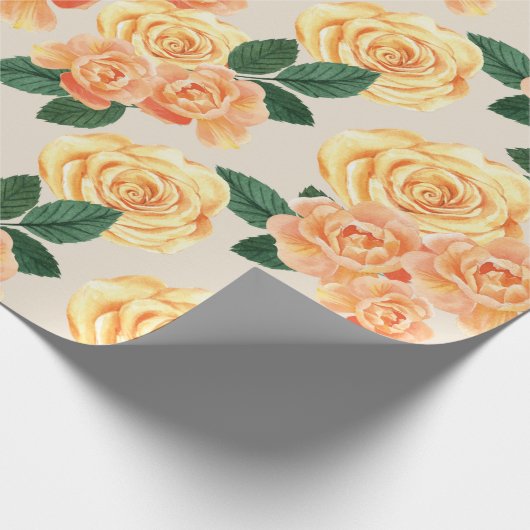 Faltpapier mit Blumenmuster Geschenkpapier (Ecke)