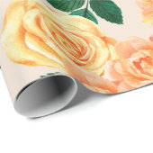 Faltpapier mit Blumenmuster Geschenkpapier (Rolleneckpunkt)