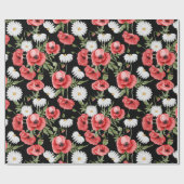 Faltpapier mit Blumenmuster Geschenkpapier (Flach)