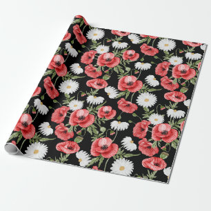 Faltpapier mit Blumenmuster Geschenkpapier
