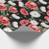 Faltpapier mit Blumenmuster Geschenkpapier (Ecke)