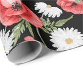 Faltpapier mit Blumenmuster Geschenkpapier (Rolleneckpunkt)