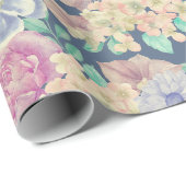 Faltpapier mit Blumenmuster Geschenkpapier (Rolleneckpunkt)