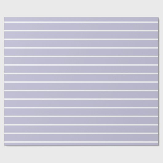 Faltpapier Pastel Lavender White Strip Geschenkpapier (Flach)