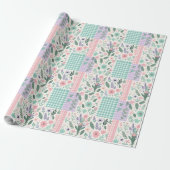 Faltpapier Pastor Floral Patchwork Geschenkpapier (Ungerollt)