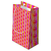 Faltpapier "Prism Pattern" Kleine Geschenktüte (Rückseite Schrägansicht)