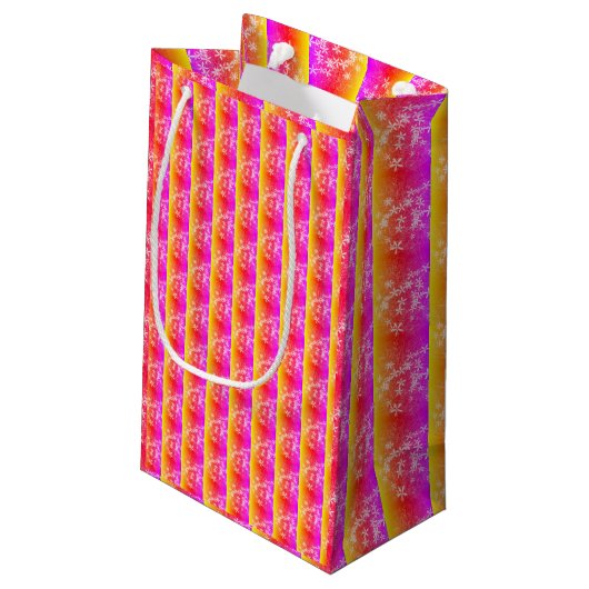 Faltpapier "Prism Pattern" Kleine Geschenktüte (Rückseite Schrägansicht)