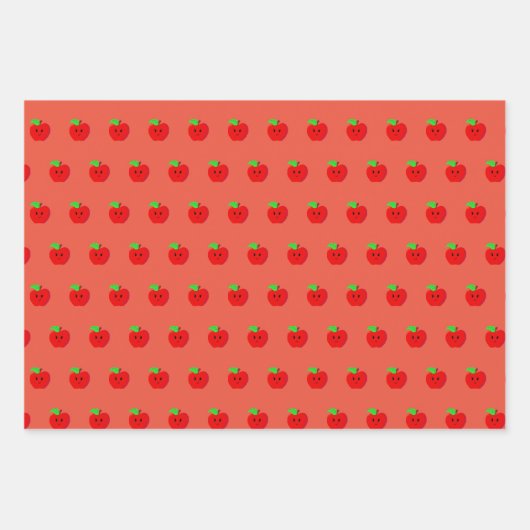Faltpapier Roter Appell Geschenkpapier Set (Vorderseite)