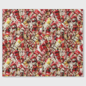 Faltpapier "Weihnachtsfarben" Geschenkpapier (Flach)