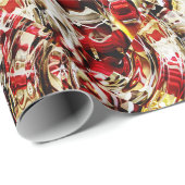 Faltpapier "Weihnachtsfarben" Geschenkpapier (Rolleneckpunkt)