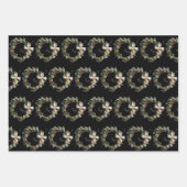 Faltpapierblätter 3 Austern Geschenkpapier Set (Vorderseite 3)