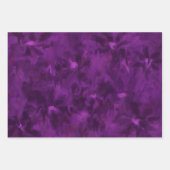 Faltpapierblätter 3pc Abstrakt Orange Lila Geschenkpapier Set (Vorderseite 3)