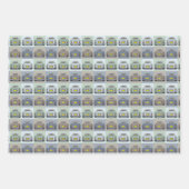 Faltpapierblätter zum Muster von Autos Geschenkpapier Set (Vorderseite)