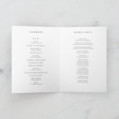 Faltprogramm für botanische Foliage Sketch Dankeskarte (Innenseite)