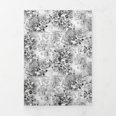 Faltprogramm für dreiseitige Buchstaben Dreifach-gefaltete Programmkarte (Cover)